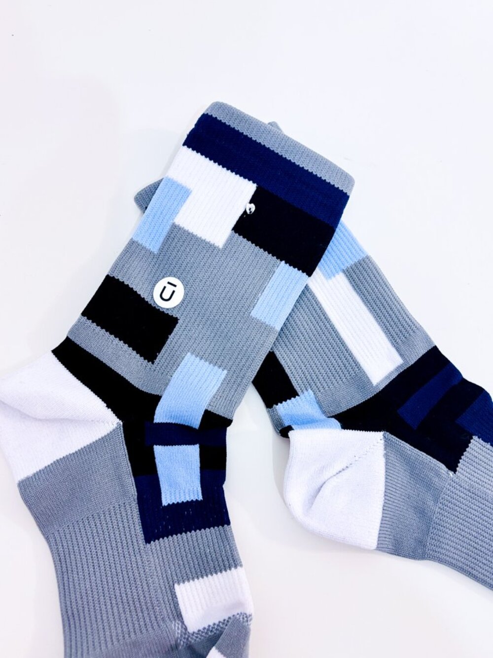 OUTWAY Grey Blue Performance Socks | Athletic Compression | Small/Medium